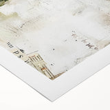 Abstract architectural wall art on rolled canvas showcasing bold geometric shapes in vibrant colors, ideal for modern home décor and artistic interiors.