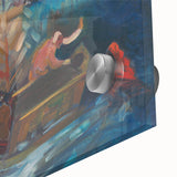 Expressionist Compassion Scene – Carrying the Sick Canvas Wall Art