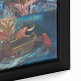 Expressionist Compassion Scene – Carrying the Sick Canvas Wall Art