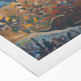 Expressionist Compassion Scene – Carrying the Sick Canvas Wall Art