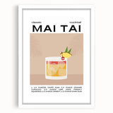 Abstract art print featuring swirling blue and green patterns, framed with a white mat, suitable for dining room decor.