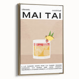 Framed canvas depicting a vintage poster-style landscape painting in black and gold tones, ideal for bedroom wall art.