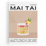 Large black and white stretched canvas featuring various kitchen utensils, ideal for kitchen wall art.