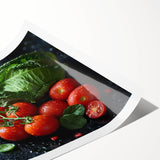 Extra large wall art featuring line art flowers in monochrome, printed on rolled canvas.