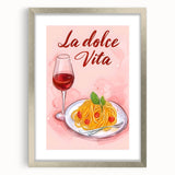 Textured abstract art print in silver frame, featuring vibrant and chaotic brush strokes, ideal for bedroom wall decor.