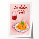 Rolled print featuring a large floral design in soft pastel colors, ideal for art wall dining room decor.