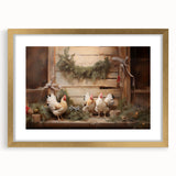 Farmhouse Holiday Chickens – Rustic Christmas Wall Decor