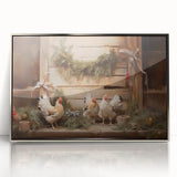 Farmhouse Holiday Chickens – Rustic Christmas Wall Decor
