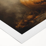 Haunted Jack O Lantern Halloween Canvas Art - Spooky Oil Painting