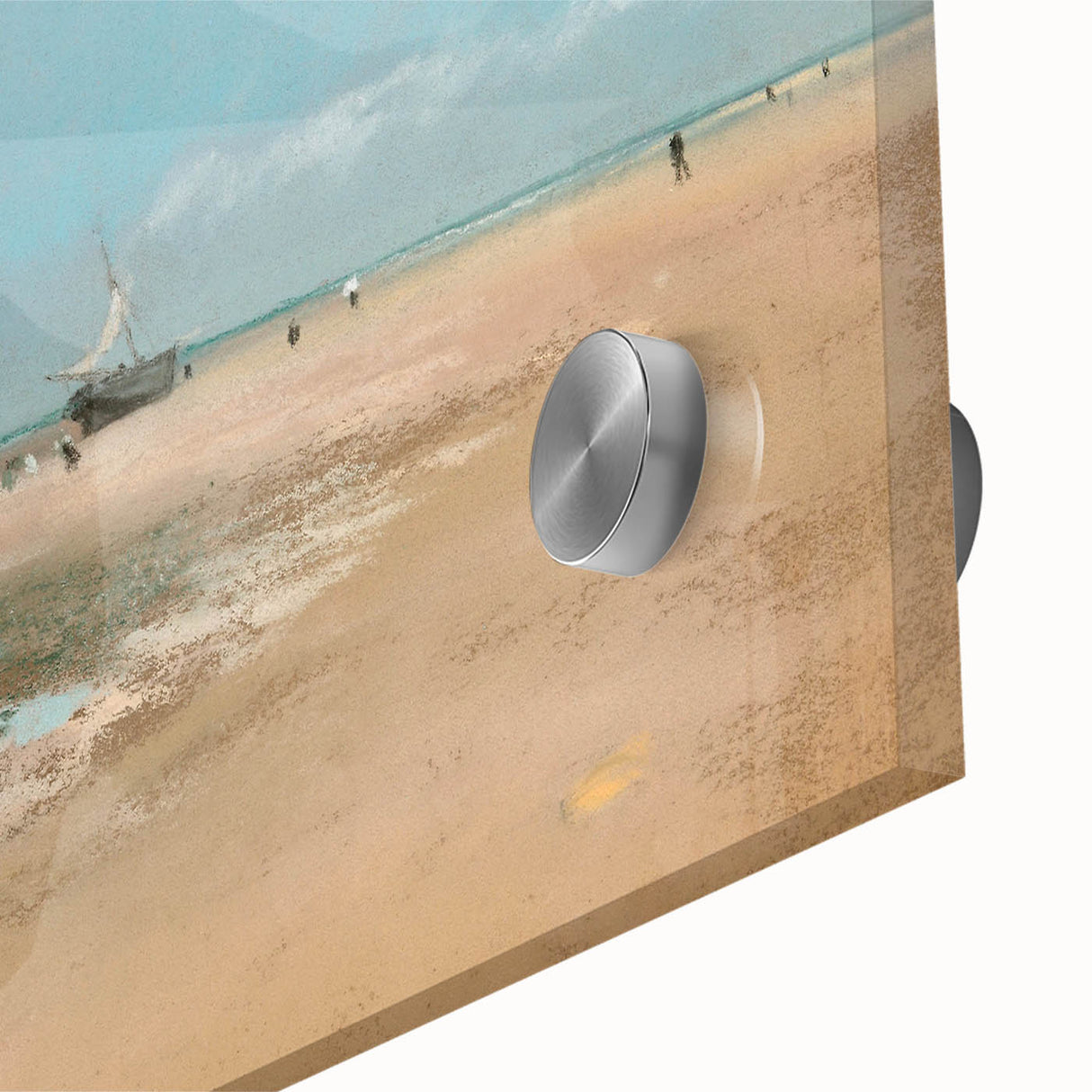 Impressionist Beach Wall Art - Degas Low Tide Seascape, Framed Print