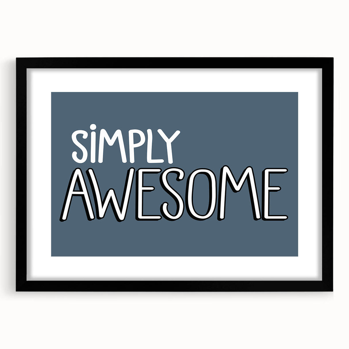 Simply Awesome Boys Room Wall Art – Kids Wall Art Prints for Playroom