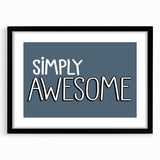 Simply Awesome Boys Room Wall Art – Kids Wall Art Prints for Playroom