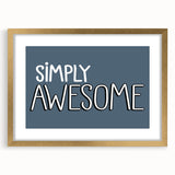 Simply Awesome Boys Room Wall Art – Kids Wall Art Prints for Playroom