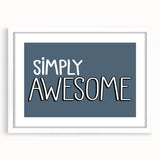 Simply Awesome Boys Room Wall Art – Kids Wall Art Prints for Playroom