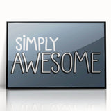 Simply Awesome Boys Room Wall Art – Kids Wall Art Prints for Playroom