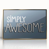 Simply Awesome Boys Room Wall Art – Kids Wall Art Prints for Playroom