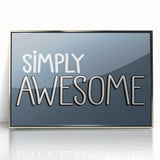 Simply Awesome Boys Room Wall Art – Kids Wall Art Prints for Playroom