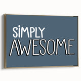 Simply Awesome Boys Room Wall Art – Kids Wall Art Prints for Playroom