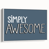 Simply Awesome Boys Room Wall Art – Kids Wall Art Prints for Playroom