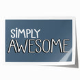 Simply Awesome Boys Room Wall Art – Kids Wall Art Prints for Playroom