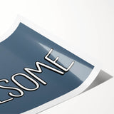 Simply Awesome Boys Room Wall Art – Kids Wall Art Prints for Playroom