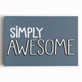 Simply Awesome Boys Room Wall Art – Kids Wall Art Prints for Playroom