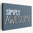 Simply Awesome Boys Room Wall Art – Kids Wall Art Prints for Playroom