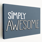 Simply Awesome Boys Room Wall Art – Kids Wall Art Prints for Playroom