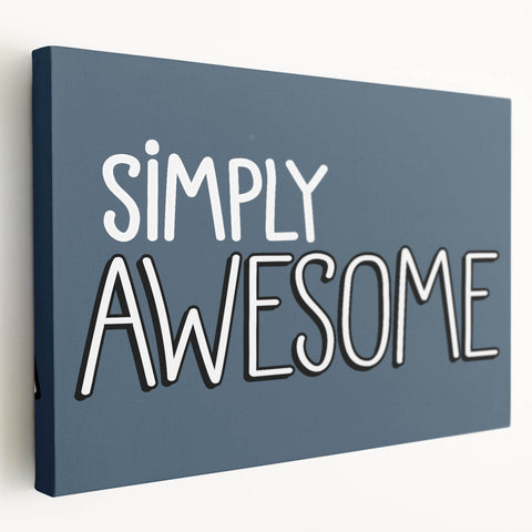 Simply Awesome Boys Room Wall Art – Kids Wall Art Prints for Playroom