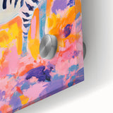 Rolled Paper Art Prints for Kids - Vibrant Zebra Safari Print