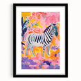 Rolled Paper Art Prints for Kids - Vibrant Zebra Safari Print