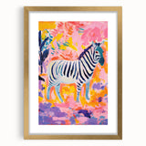 Rolled Paper Art Prints for Kids - Vibrant Zebra Safari Print