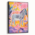 Rolled Paper Art Prints for Kids - Vibrant Zebra Safari Print