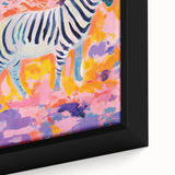 Rolled Paper Art Prints for Kids - Vibrant Zebra Safari Print