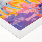 Rolled Paper Art Prints for Kids - Vibrant Zebra Safari Print