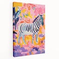 Rolled Paper Art Prints for Kids - Vibrant Zebra Safari Print