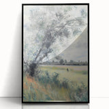 Framed acrylic landscape artwork featuring a vibrant black border, showcasing a serene natural scene. Ideal for enhancing modern home decor with a touch of elegance.