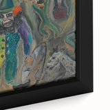 Expressive Circus Scene Art Print – Modern Clown & Performers Design