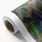 Expressive Circus Scene Art Print – Modern Clown & Performers Design