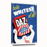 Retro Daz Detergent Poster - Vintage Laundry Room Wall Art