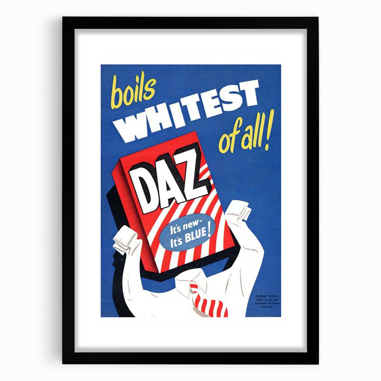 Retro Daz Detergent Poster - Vintage Laundry Room Wall Art