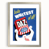 Retro Daz Detergent Poster - Vintage Laundry Room Wall Art