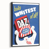 Retro Daz Detergent Poster - Vintage Laundry Room Wall Art