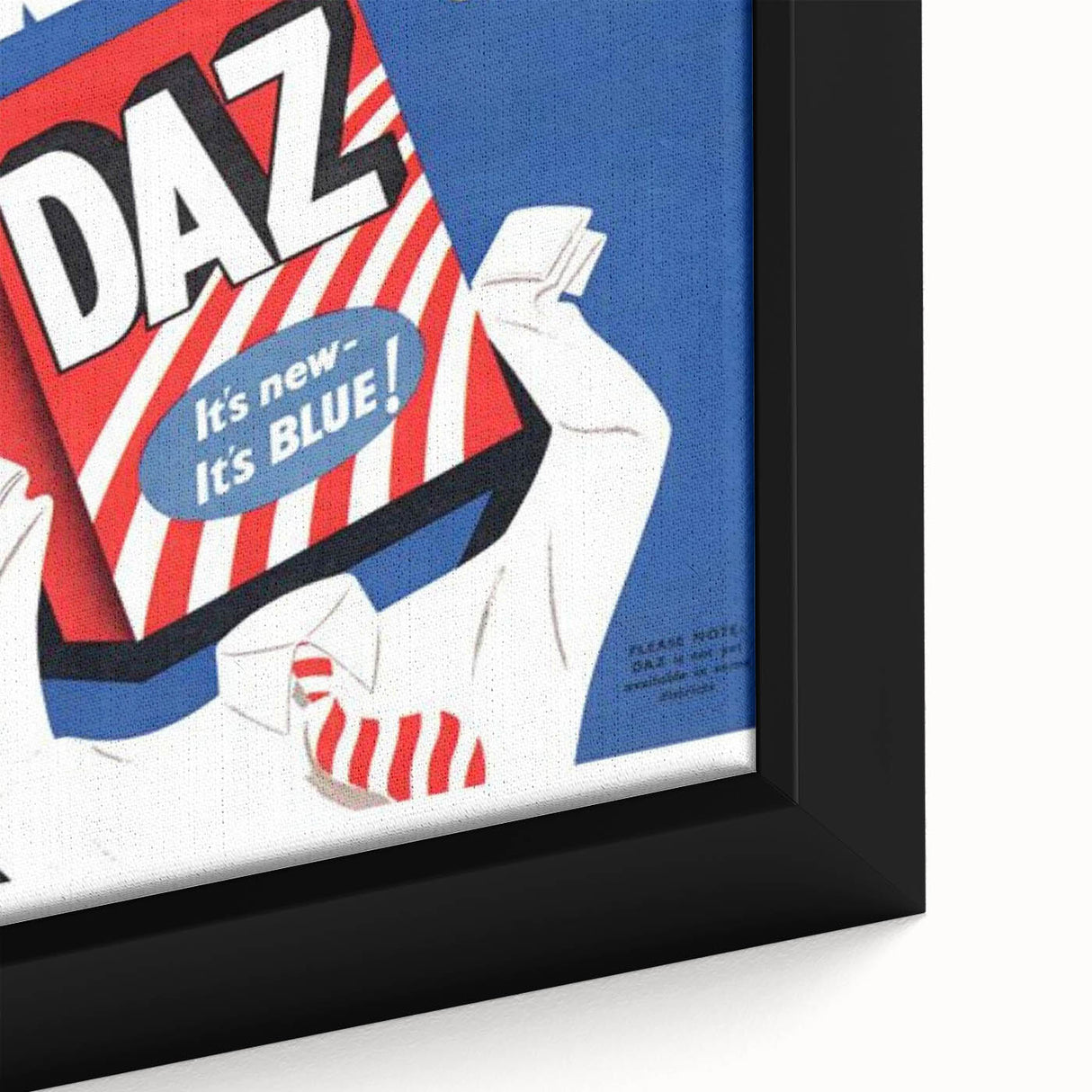 Retro Daz Detergent Poster - Vintage Laundry Room Wall Art