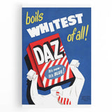 Retro Daz Detergent Poster - Vintage Laundry Room Wall Art