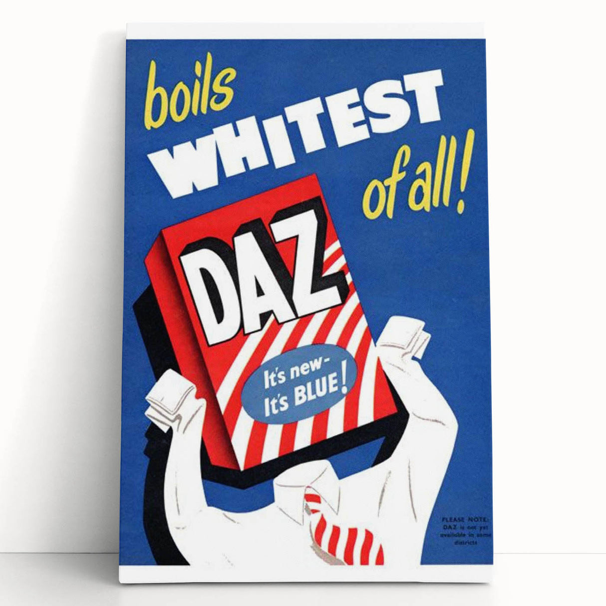 Retro Daz Detergent Poster - Vintage Laundry Room Wall Art