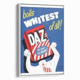 Retro Daz Detergent Poster - Vintage Laundry Room Wall Art