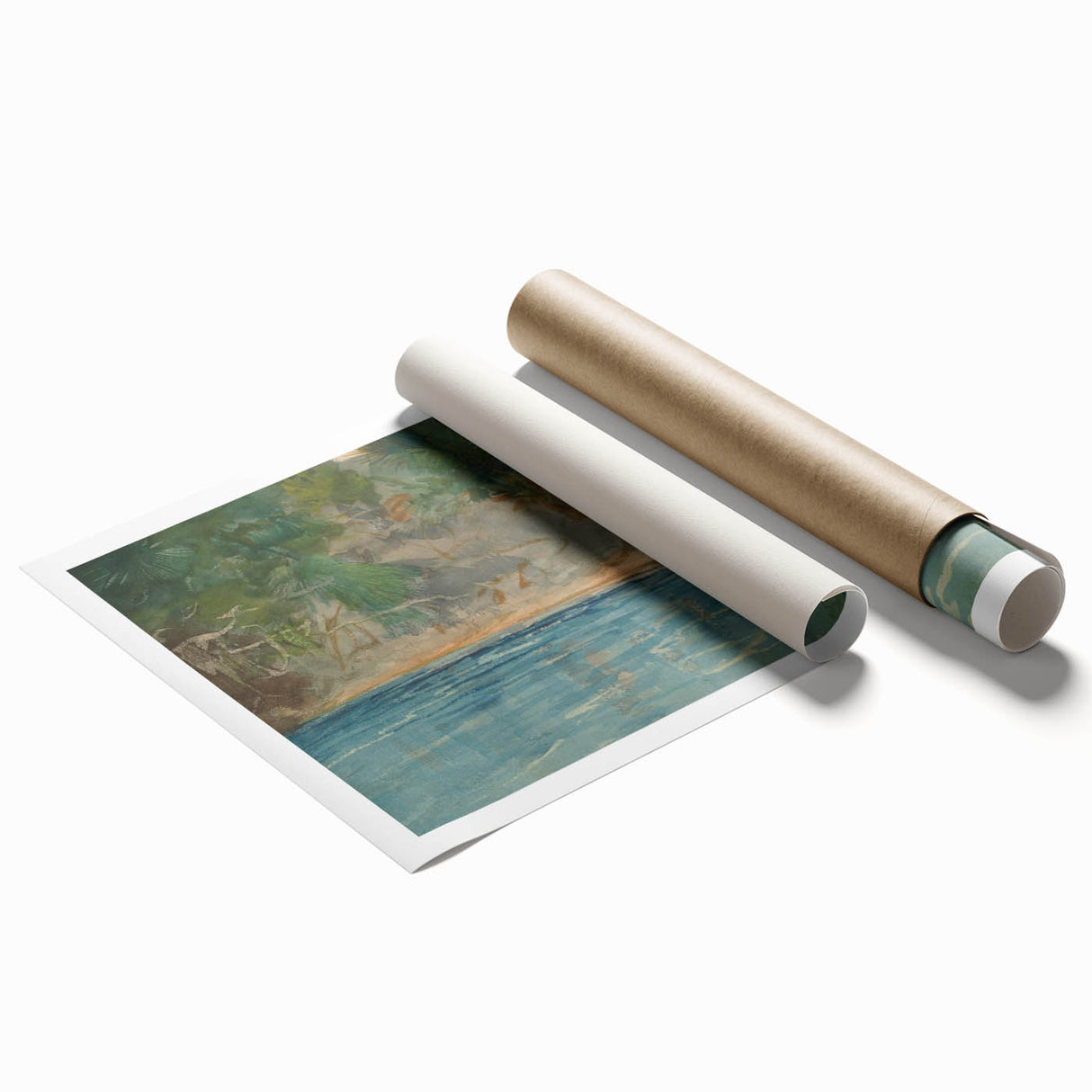 Realism Art Print - Blue Spring, Florida by Winslow Homer Canvas Art