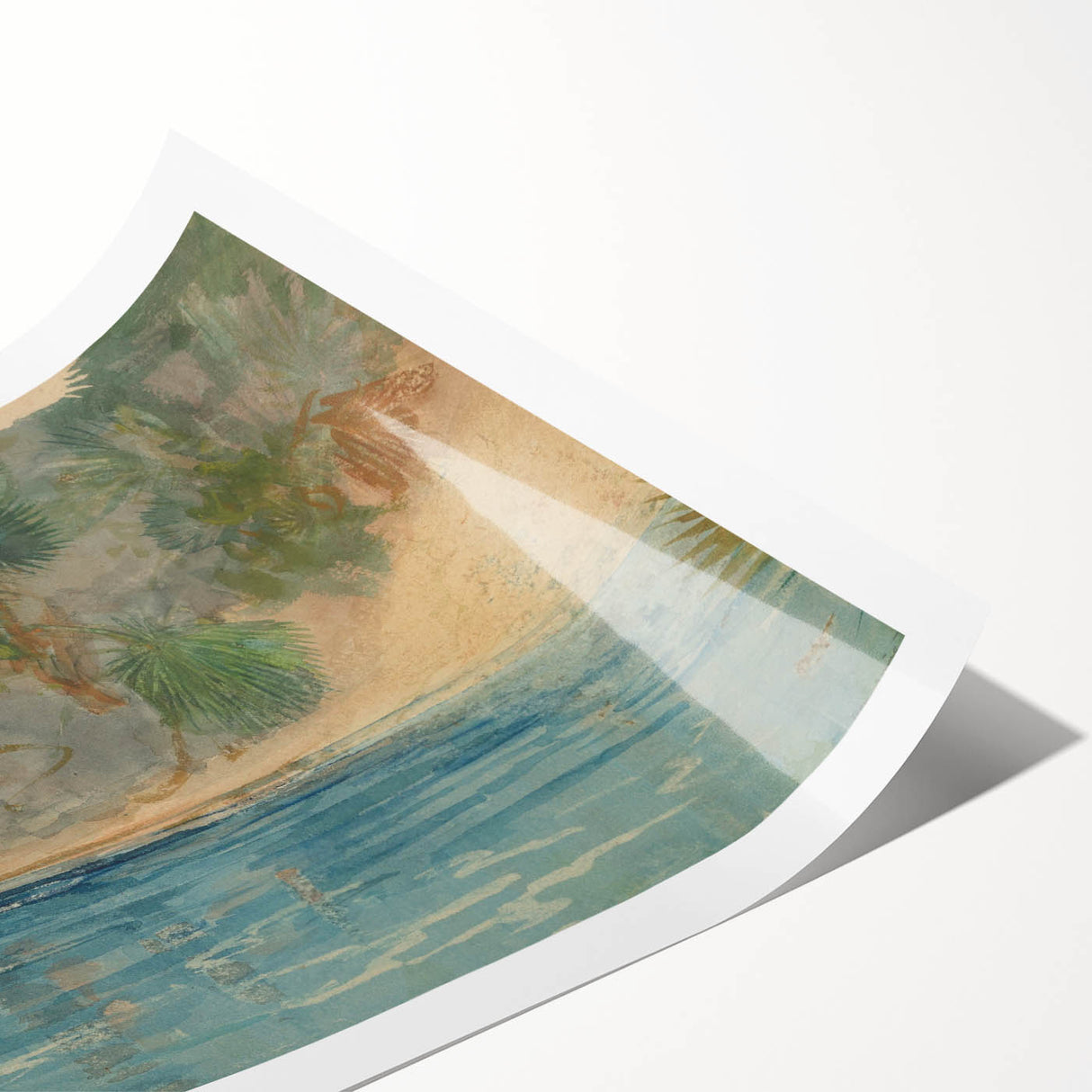 Realism Art Print - Blue Spring, Florida by Winslow Homer Canvas Art