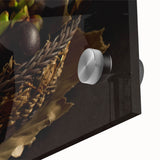 Rustic Mangosteen Basket Art – Vintage Kitchen Still Life Print